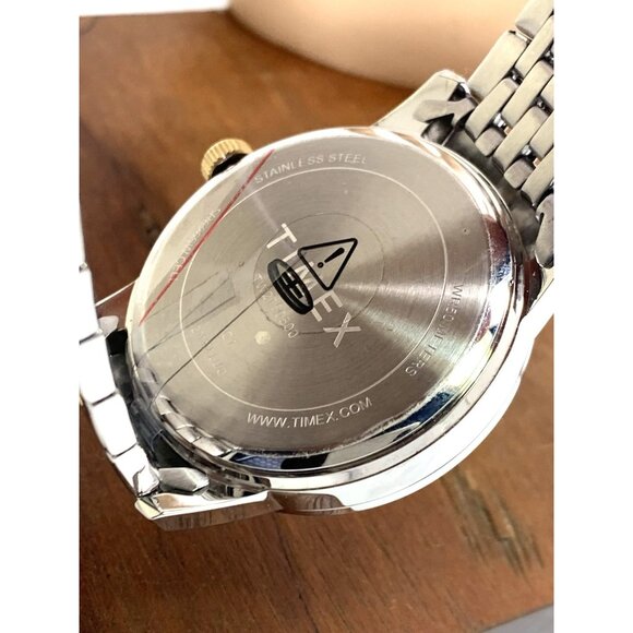 Timex Men's Watch TW2T50500 Quartz Gray Dial Two Tone Stainless Steel 41mm - Picture 6 of 13